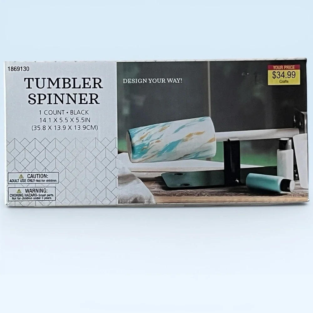 Tumbler Spinner Cup Turner Black Craft Tool for Epoxy Resin Tumblers NWT